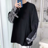 Men Hoodie Men's Sweater Men's Light Luxury Long-Sleeved T-shirt round Neck