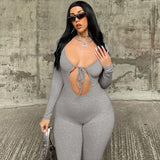 Women Jumpsuit Women's Autumn Fashionable Fitted Long Sleeve Jumpsuit