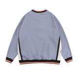 Men Hoodie Sports Style Letter Multicolor Printing round Neck Sweater