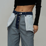 Women Cargo Pants Straight-Leg Pants Trousers Jeans for Women