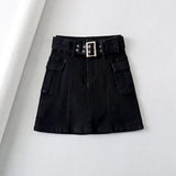 Women Skirt Summer High Waist Slimming Denim Skirt Skirt