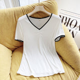 Women T-Shirt Short-Sleeved White T-shirt Women's Summer Top