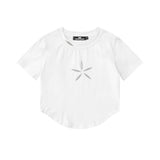 Women T-shirt Short T-shirt Women's Summer Casual round Neck