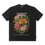 Men T Shirt Printed Short Sleeve Summer Loose round Neck Couple T-shirt Men and Women