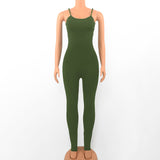 Women Jumpsuit Sling One-Piece Tight Yoga One-Piece Trousers