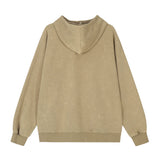 Men Hoodie Turtleneck Hooded Sweatshirt Five-Pointed Star Loose Casual
