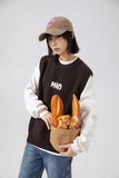 Unisex Sweater Autumn Small Letter Vest Sweater