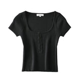 Women T-Shirt Short Knitwear Short Sleeve Women's Summer T-shirt