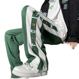 Men Sweatpants Patchwork Stripes Men Spring Loose Sports and Leisure