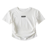 Women T-Shirt Summer Slim-Fit T-shirt with round Neck