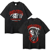 One Band And Rock Band Music Tour Washed T-shirts