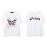 Men's T Shirt Graffiti Printing Short-Sleeved T-shirt Men's and Women's Hiphop
