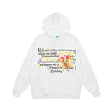 Men Hoodie Letter Print Sweatshirt Spring Autumn Loose-Fitting Hoodie Long Sleeve Top Men