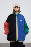 Unisex Jacket Fall Color-Blocking Reversible Jacket