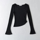 Women T-Shirt Autumn Pure Desire Style Long Sleeve Temperament Top