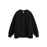 Unisex Hoodie Retro University Style Casual round-Neck Pullover Men and Women