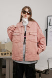 Unisex Jacket Autumn Burrs Twill Coat Women's Clothing