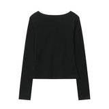 Women Long Sleeve T-Shirt Long Sleeve T-shirt Women's Spring and Autumn Casual Short