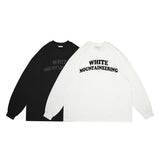 Unisex Hoodie Loose Letter Print Long Sleeve T-shirt round Neck Sweater