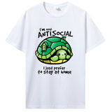 Funny Green Turtle Save The Ocean T Shirts Graphic Street