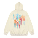 Men Hoodie Sweater Men's Spring and Autumn Loose Long Sleeve Pullover Hooded Sweatshirt