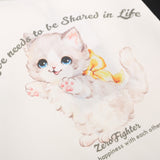 Women Long Sleeve T-shirt Multicolor Printing Long Sleeve T-shirt Girls Autumn Crew Neck