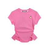 Women T-shirt Short-Sleeved T-shirt O-neck Short Top