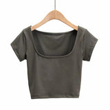 Women T-Shirt Vintage Top Sleeve T