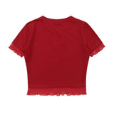Women T-shirt Short-Sleeved T-shirt Women's Summer Printed round Neck