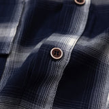 Men Long Sleeved T Shirt Retro Plaid Long Sleeve Shirt Men Spring Autumn Outerwear Tops Casual Loose