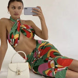 Women Desses Top and Skirt Suit Female