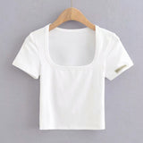 Women T-Shirt Summer Short-Sleeved Bottoming Shirt Short T-shirt