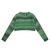 Women Sweater Short Sweater Casual Women's round Collar Star Long Sleeve Sweater