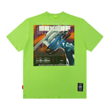 Men T Shirt Printed Short-Sleeved T-shirt Men and Women Loose