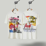 Travis Scott T-Shirt Travis Scott Utopia Graffiti Casual Print Short Sleeve