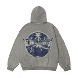 Men Hoodie Cardigan Sweater Men Loose Casual Hooded Coat