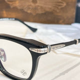 CHH Chrome Hearts Glasses Line Striped Two Color Legs 925 Sterling Silver Edition