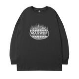Men Long Sleeve Shirt round Neck Long Sleeve T-shirt Men and Women Street Hip Hop Preppy Style
