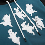 Women Hoodie Hoodie Women's Fall Color-Blocking Long Sleeve Pullover