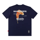 Men T Shirt Retro Men's Short-Sleeved T-shirt Casual Men and Women