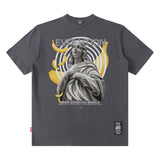 Men T Shirt Dark High Street T-shirt Men and Women Couple Loose Short Sleeve
