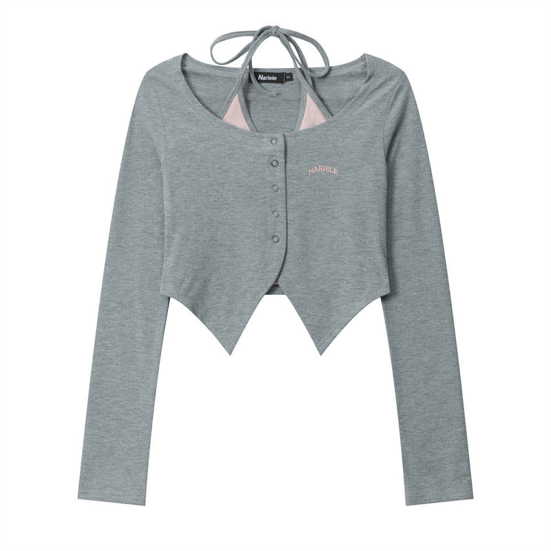 Women Long Sleeve T-shirt Short Cardigan Long Sleeve T-shirt for Girls