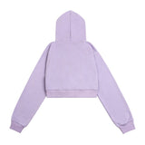Women Hoodie Cropped Hoodie Girls' Half Zip Pullover Hoodie
