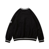 Men Hoodie round Neck Sweater Men's Autumn and Winter Casual Loose Bottoming Shirt