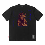 Men T Shirt Goethe Printed round Neck Short Sleeve T-shirt Male and Female Trendy Brand Loose