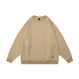 Unisex Hoodie Retro Crew Neck Pullover Sweatshirt Men's Design Fashion Brand