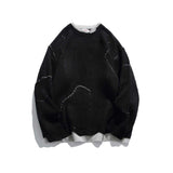 Unisex Sweatshirt Autumn Water Washed Hole Sweater