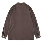 Men Long Sleeved T Shirt Printed Long Sleeve Shirt Men's Ins Loose Casual