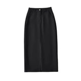 Women Skirt Retro Skirt Women's All-Match Design Suit Dress
