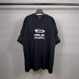 Men T-shirts Alphabet Short Sleeve T-Shirt Loose Crew Neck Half Sleeve Casual